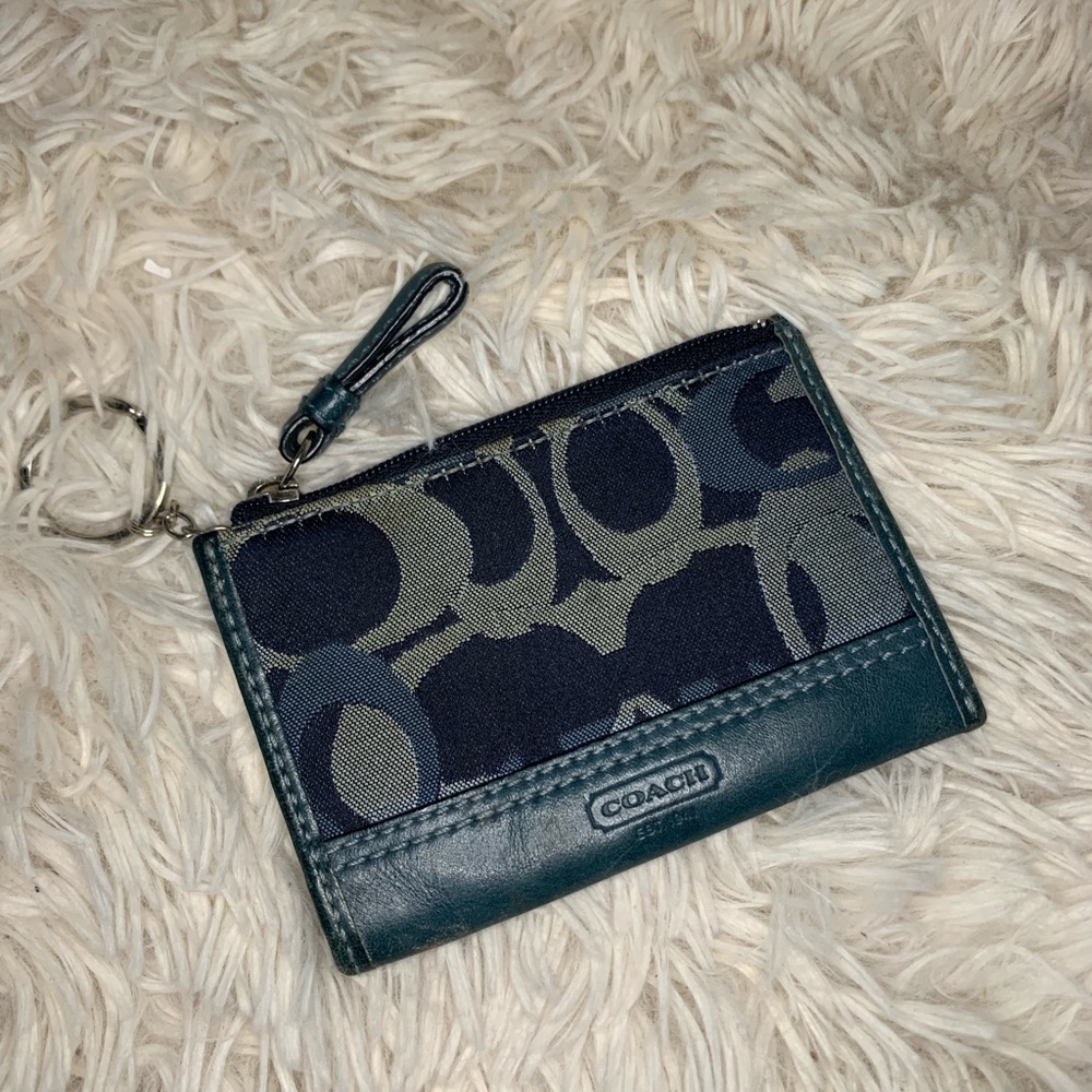 Coach coin keychain